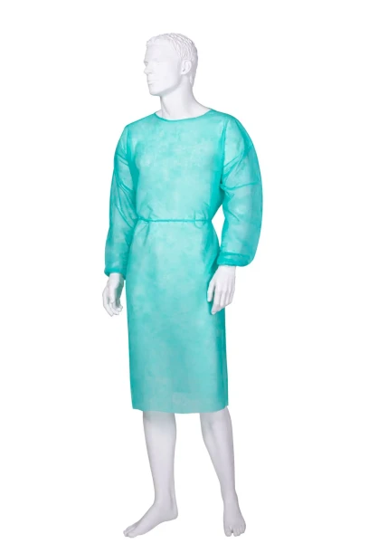 Plášť návštevnícky s manžetami zelený XL